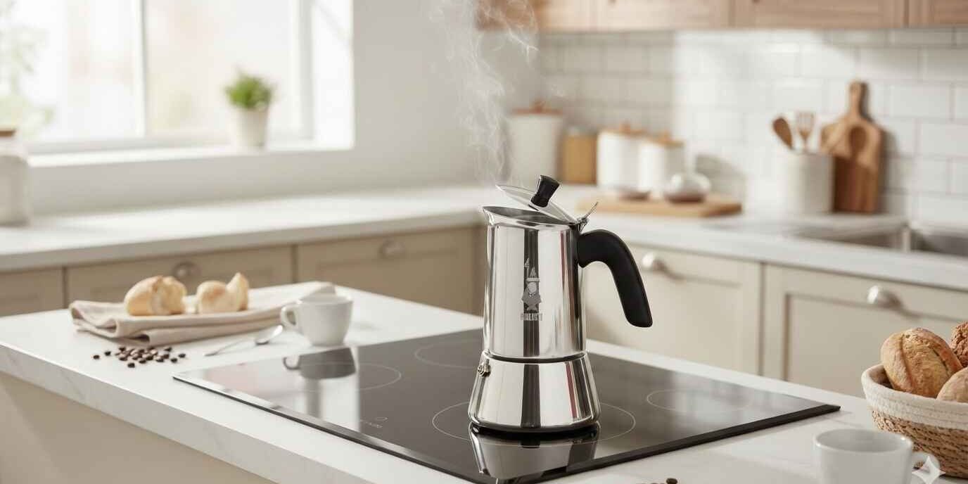 Mejor cafetera italiana de inducción.