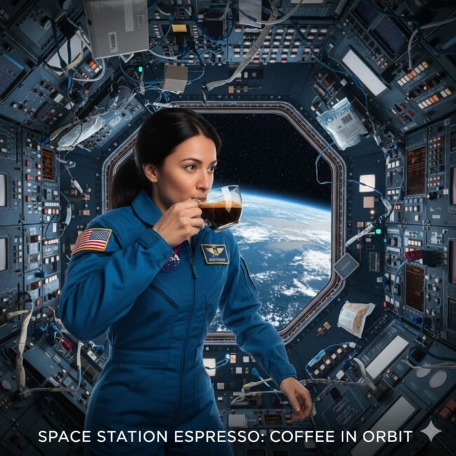 Beber Cafe En La Estacion Espacial Internacional