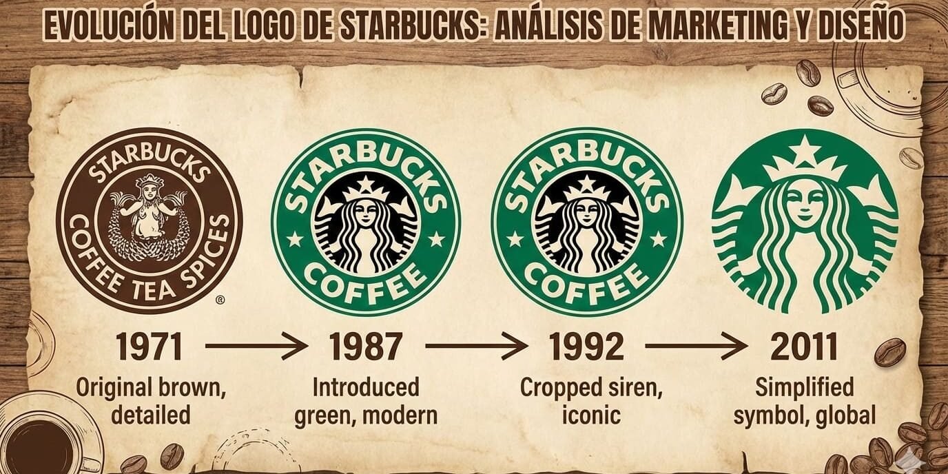 Evolucion Del Logo De Starbucks
