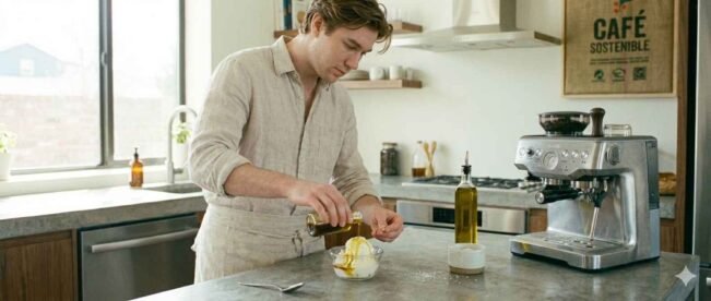 Affogato Pro Con Aceite De Oliva Y Sal