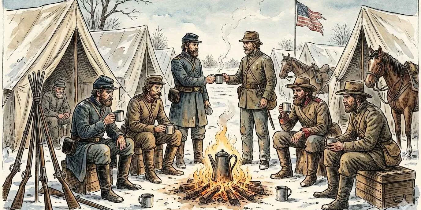 Cafe En La Guerra Civil De Eeuu