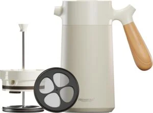 Cafetera prensa francesa de doble pared, Heemburg.