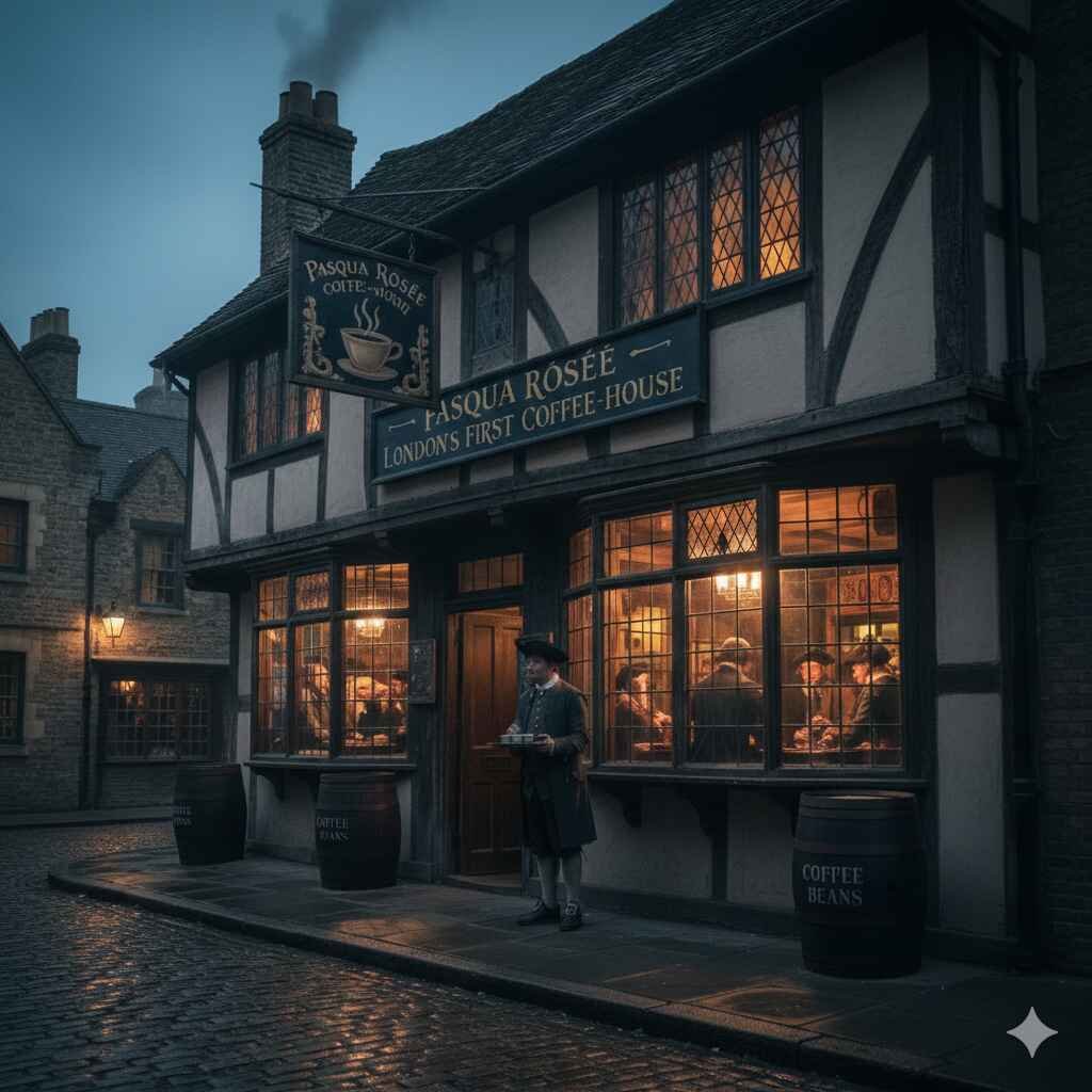 Pasqua Rosée, la primera cafetería de Londres.
