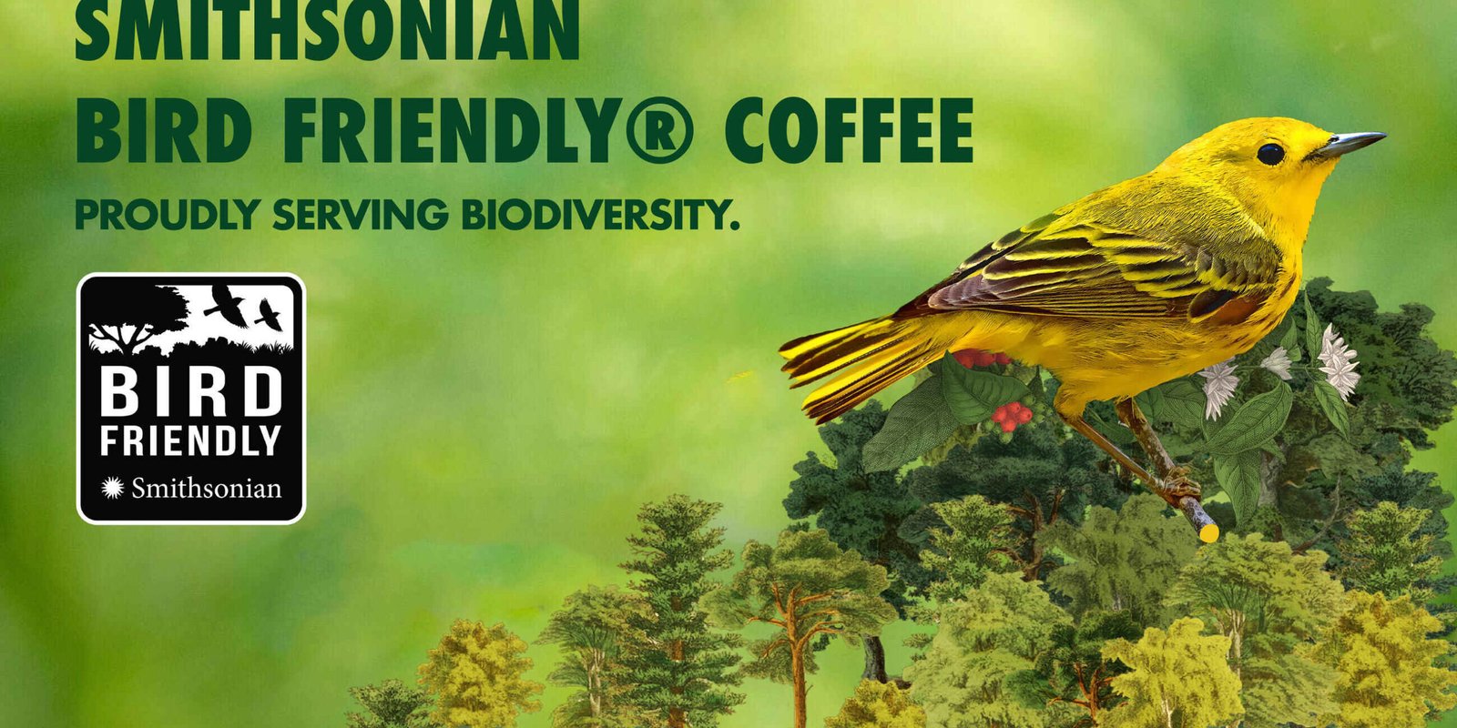 Sello Smithsonian Bird Friendly Coffee