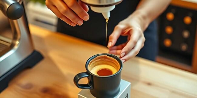 Técnica de la cama de café