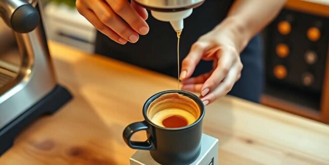 Técnica de la cama de café