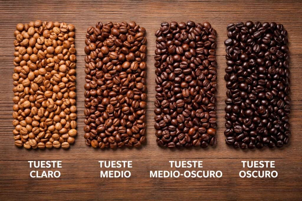 4 Tipos De Tueste Del Cafe