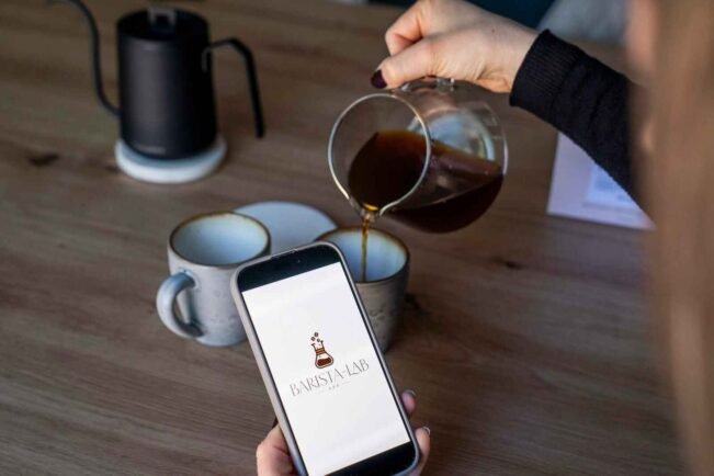 Mockup Barista Lab App