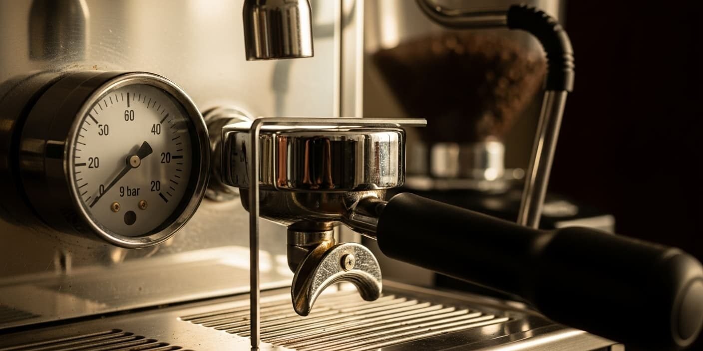 Ajuste del OPV Over Pressure Valve: Por qué bajar tu máquina de espresso a 9 bares mejora el café