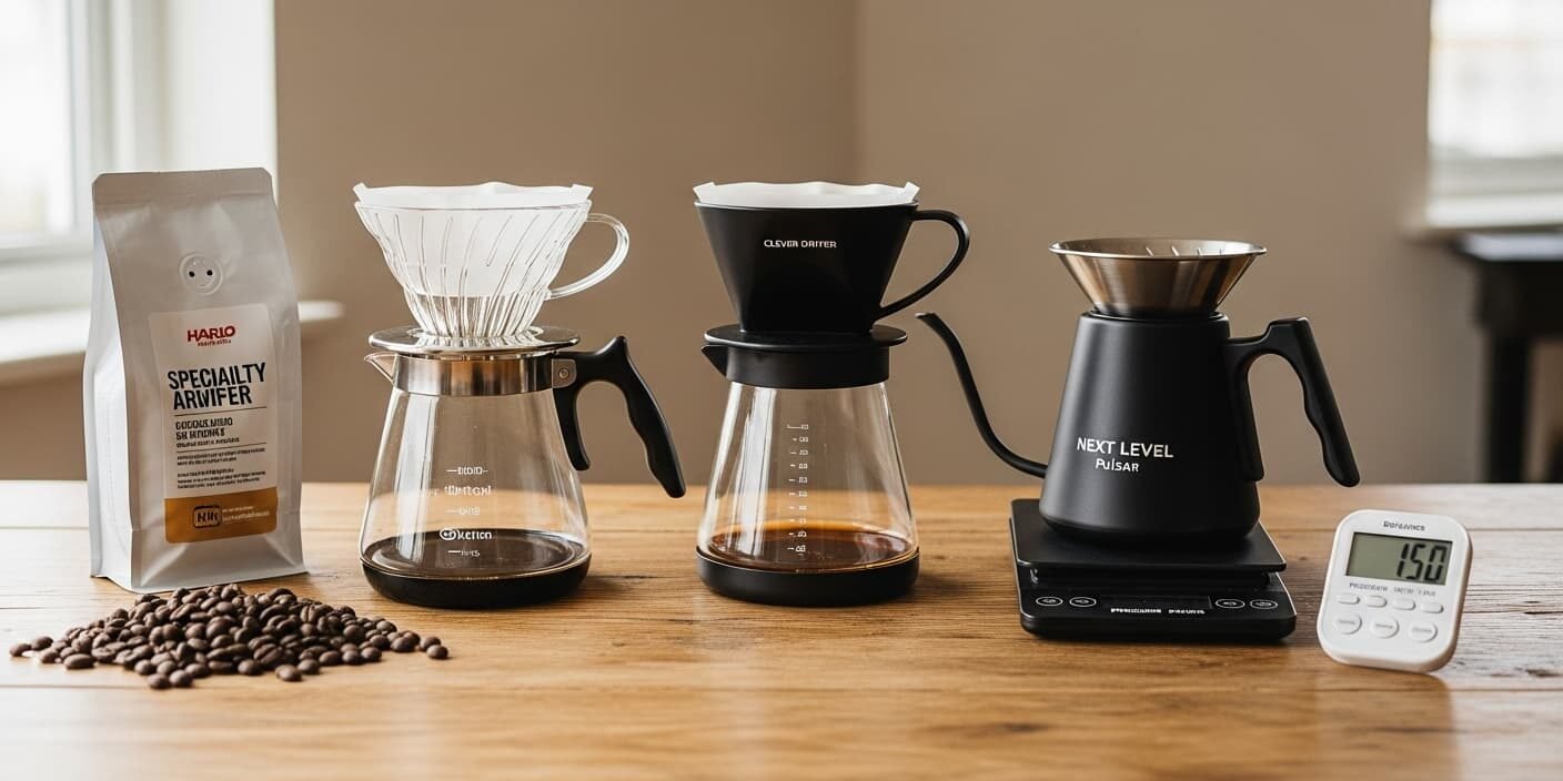 Cafeteras Hibridas Hario Switch Vs Clever Dripper Vs Next Level Pulsar Cual Elegir Cafeteras híbridas Hario Switch vs Clever Dripper vs Next Level Pulsar: ¿Cuál elegir?