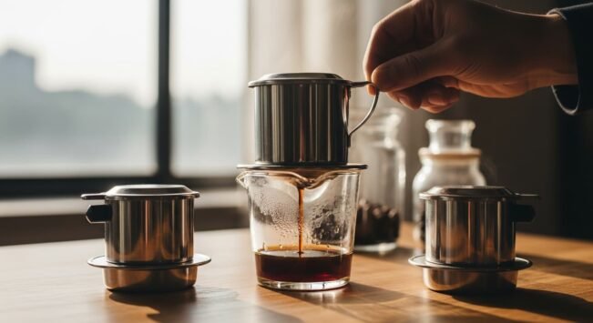 Cuatro piezas de metal y el café más concentrado del mundo: así funciona el phin vietnamita