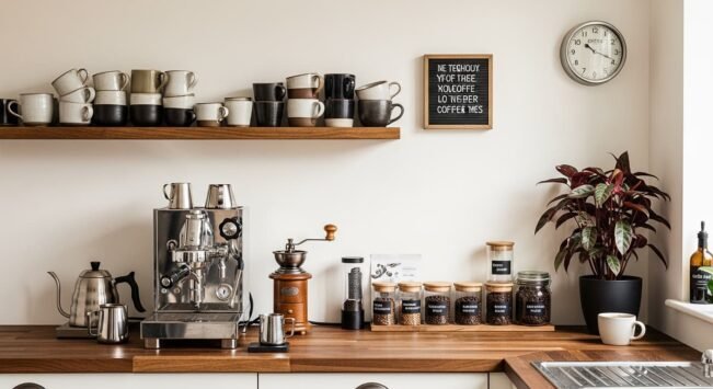 Diseño de tu propia Coffee Station: Crea el Rincón Ideal para el Café en Casa