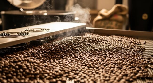 Enfriamiento tras el tueste: por qué los primeros minutos son vitales para el sabor del café