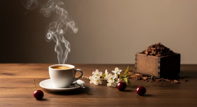 Espresso ahumado con cerezo: una explosión de sabor en cada sorbo