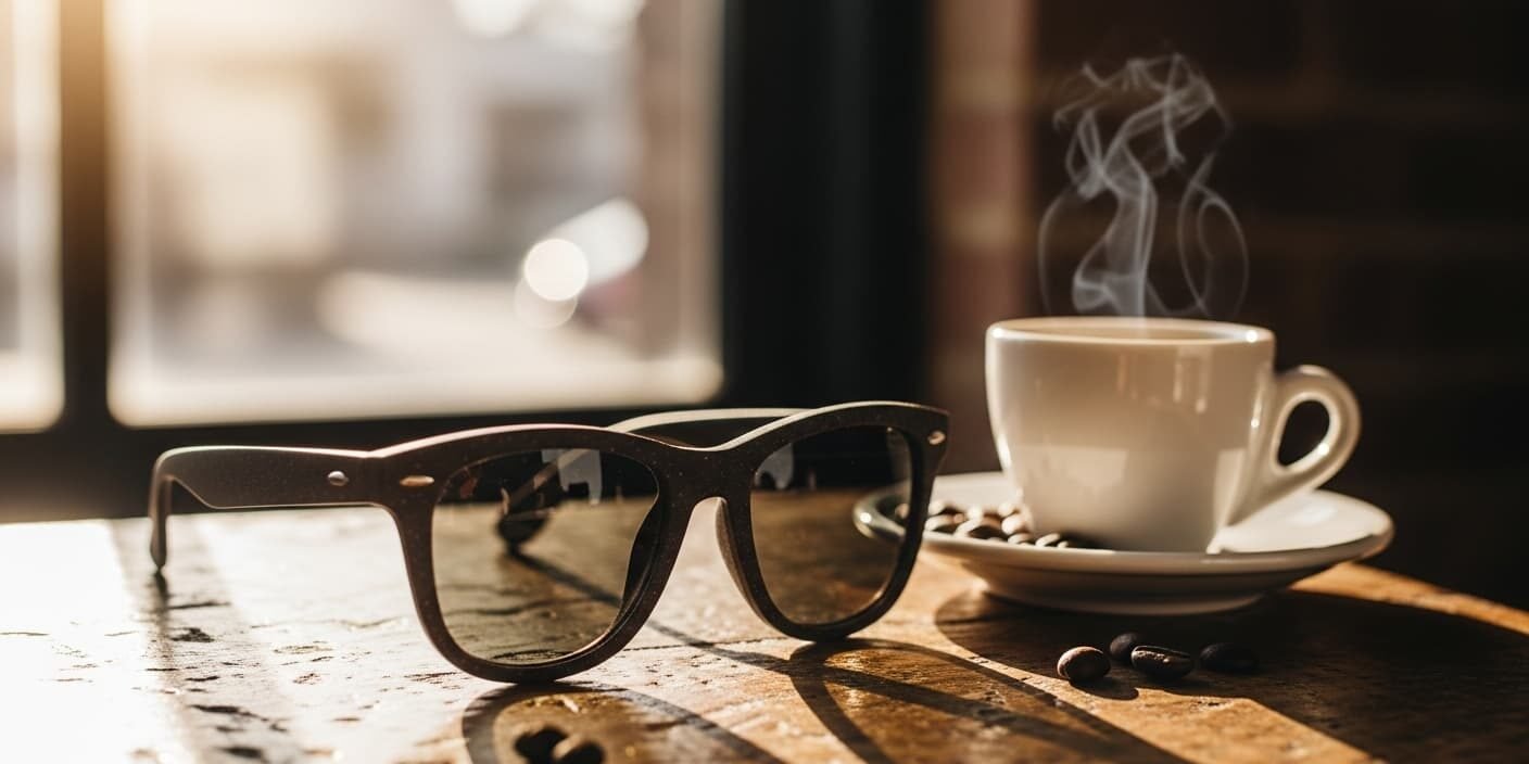 Gafas De Sol De Posos De Cafe Sostenibilidad Y Estilo En Tu Mirada Gafas de sol de posos de café: Sostenibilidad y estilo en tu mirada