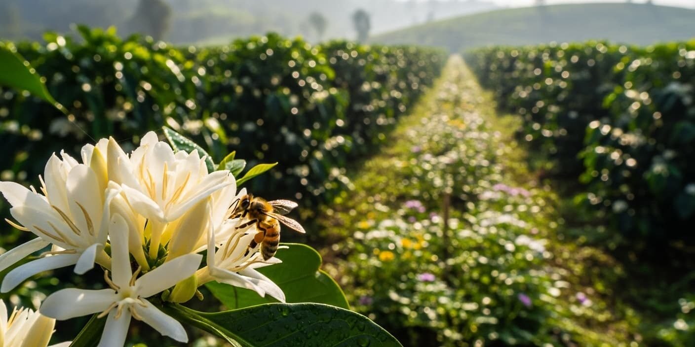Las abejas y la calidad de tu taza: el impacto de la polinización en café y té