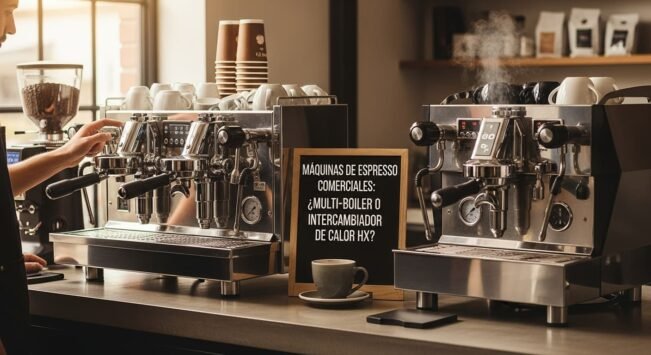 Máquinas de espresso comerciales: Sistema Multi boiler vs Intercambiador de calor HX, ¿cuál elegir?