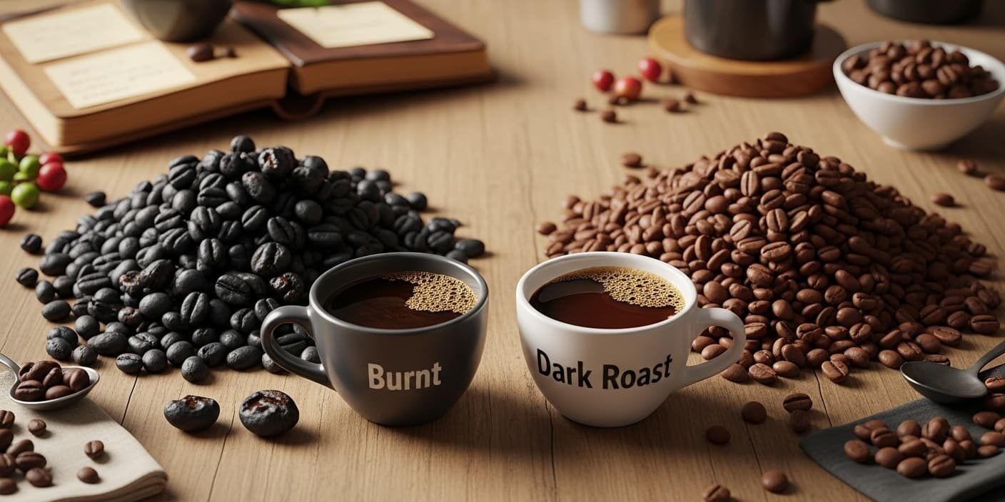 Tueste Quemado Vs Oscuro Diferencias Visuales Y En Taza Que Debes Conocer Tueste quemado vs oscuro: diferencias visuales y en taza que debes conocer