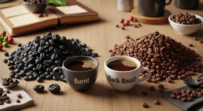 Tueste quemado vs oscuro: diferencias visuales y en taza que debes conocer