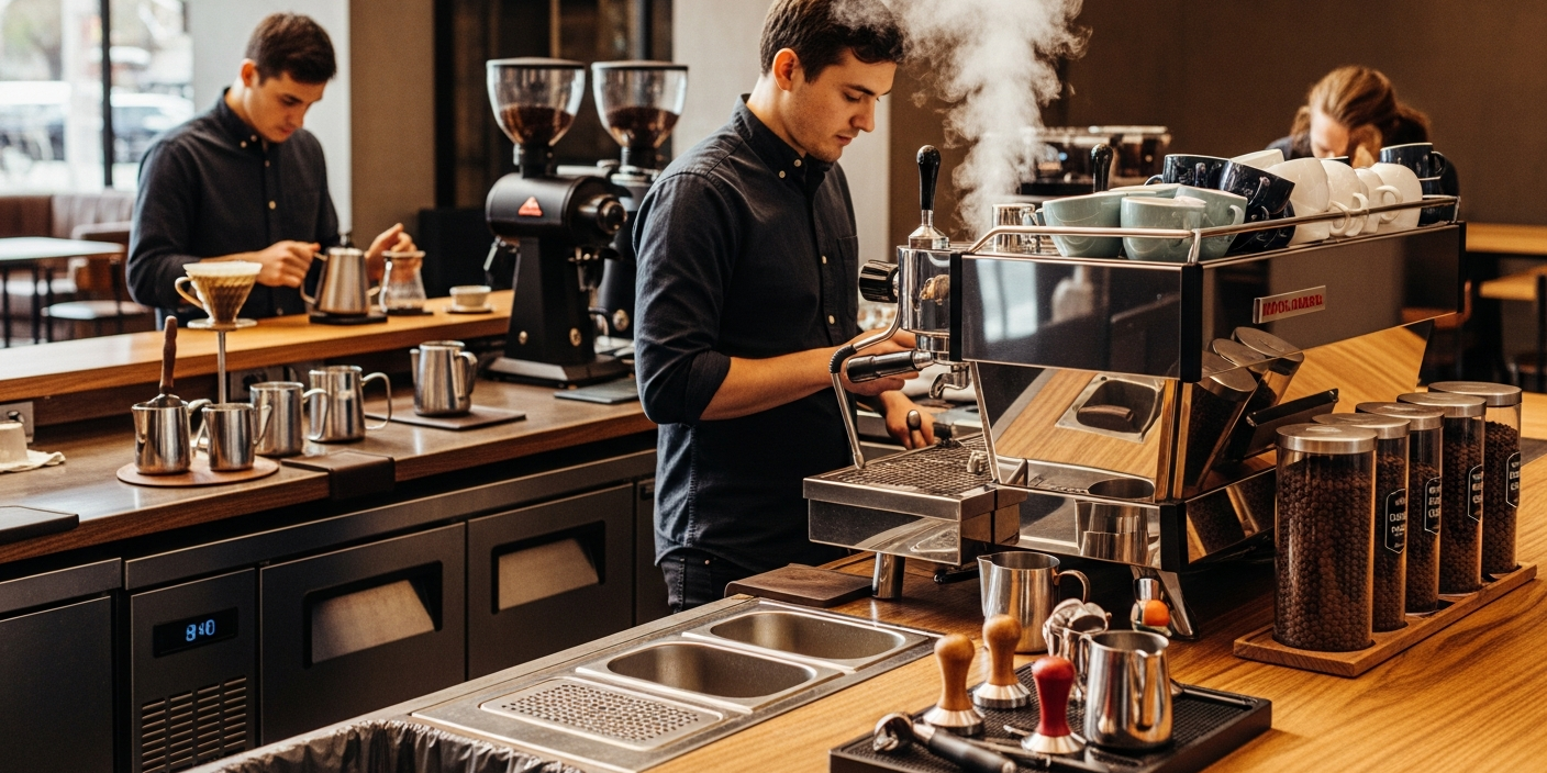 Workflow de la barra de café: ergonomía para ganar velocidad en el servicio y mejorar la experiencia del cliente