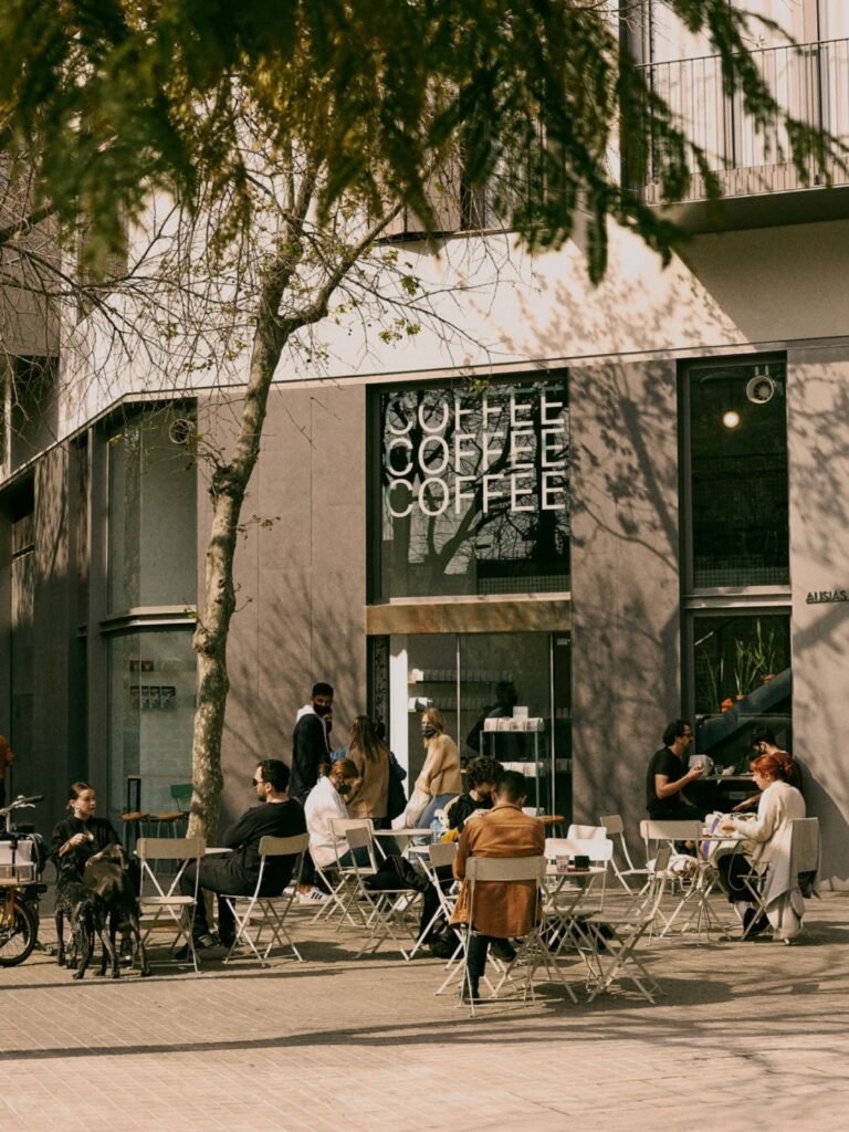 Cafeter&iacute;a de Three Marks Coffee en Barcelona