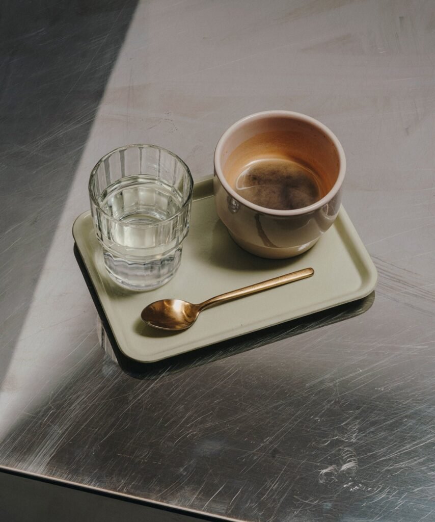 Espresso servido en Three Marks Coffee